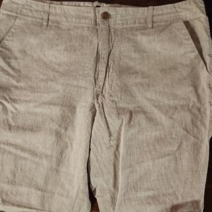 Banana Republic Men's Light Tan Flat Front Shorts